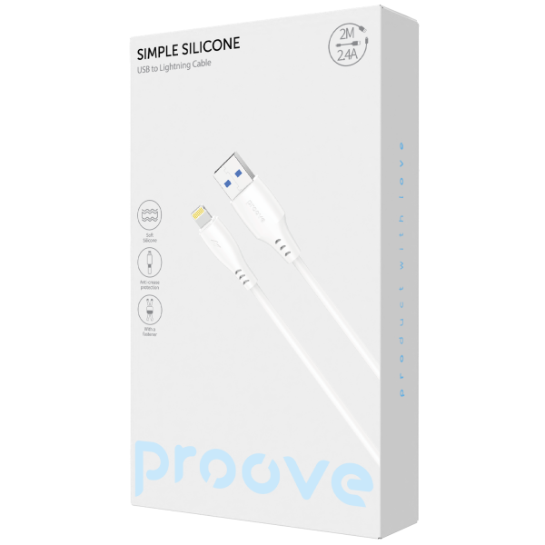Proove Simple Silicone  USB to Lightning (2m) - Photo 1